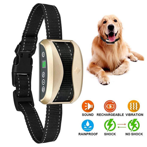 Smart Anti-Bark Dog Collar – Waterproof, Rechargeable, and Humane Training Device