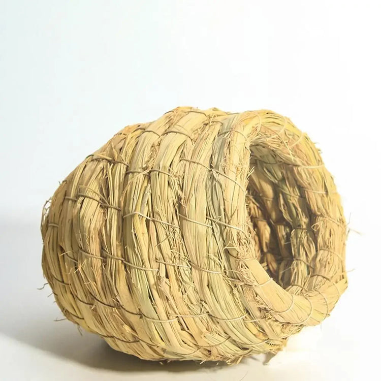 Natural Handmade Straw Bird Nest – Parrot & Pigeon House | Cozy Cage Bedroom for Small Birds & Pets