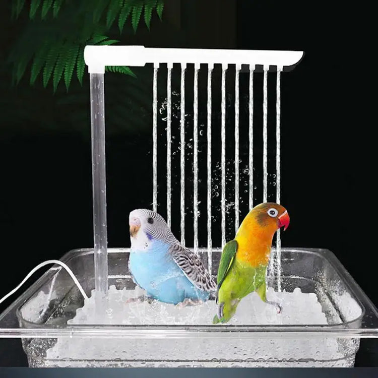 Bird automatic Bathing Tub | Small Parrot Bowls / Multipurpose Small Bathtub Bowl - Cage USB Bird Shower Fountain For Parakeets