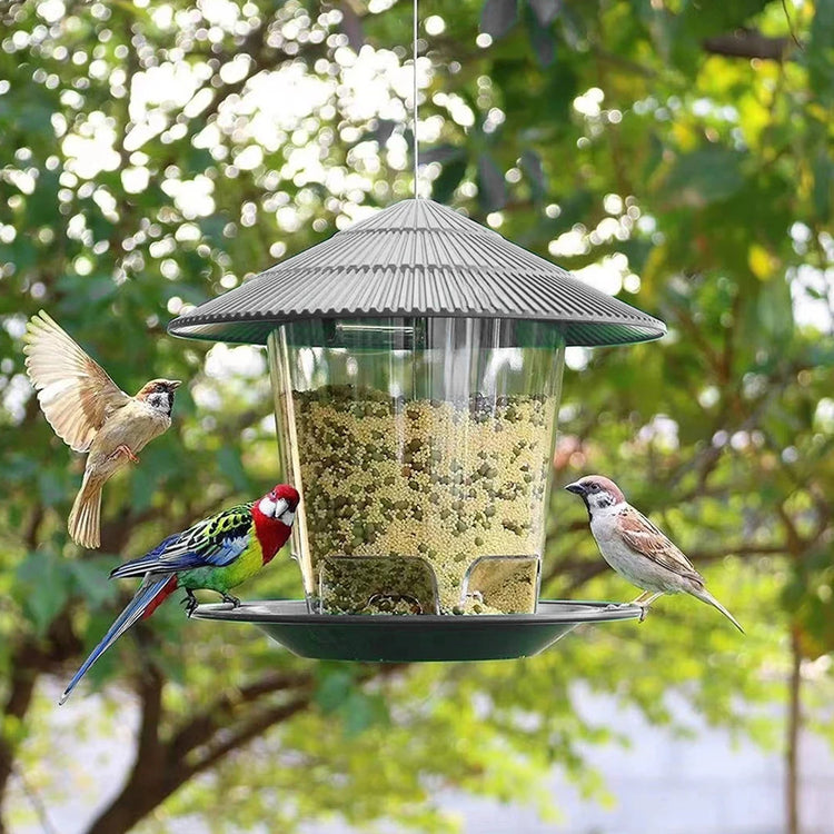 3PCS/ 2PCS/1PCS Bird Feeder | Hanging Squirrel-Proof Feeder | Large Capacity Outdoor Bird Feeder | Garden Decoration | Easy Fill & Clean