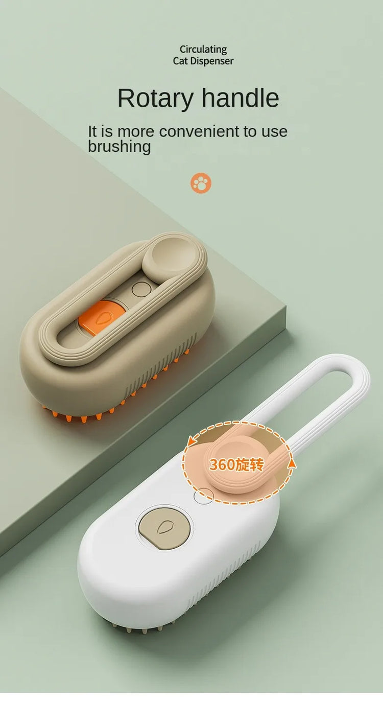 Pet Electric Spray Comb | Cat Dog Hair Removal | Cleaning Massage Grooming Tool