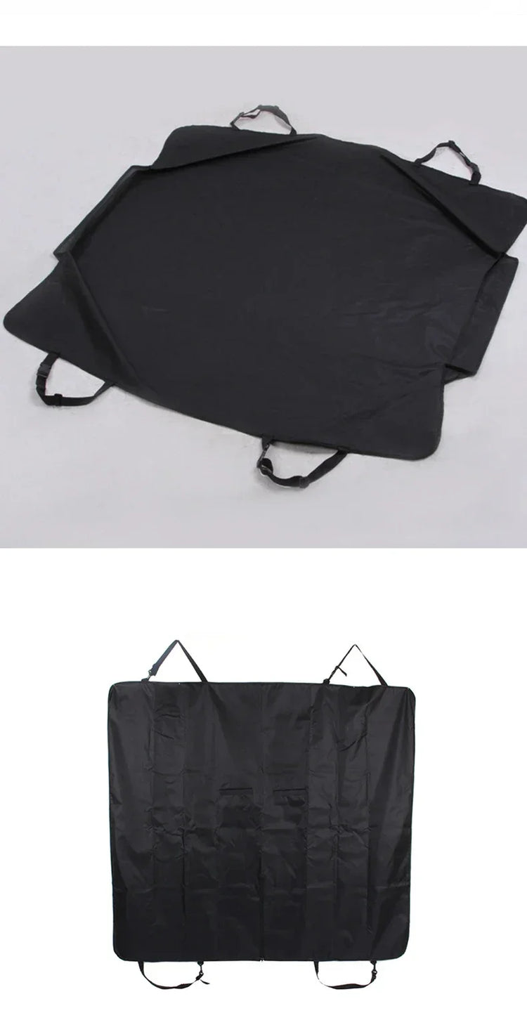 Waterproof Dog Car Seat Cover – Foldable Pet Backseat Hammock with Non-Slip Backing