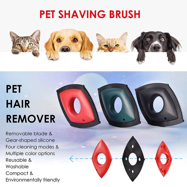 Pet Hair Remover | Cat Fur Cleaning Tool | Dog Lint Removal Brush | Carpet Sofa Scraper | Reusable Manual Fur Brush