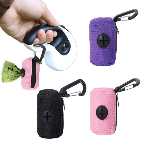 Portable Dog Poop Bag Dispenser – Stylish Pet Waste Bag Holder for Clean Walks