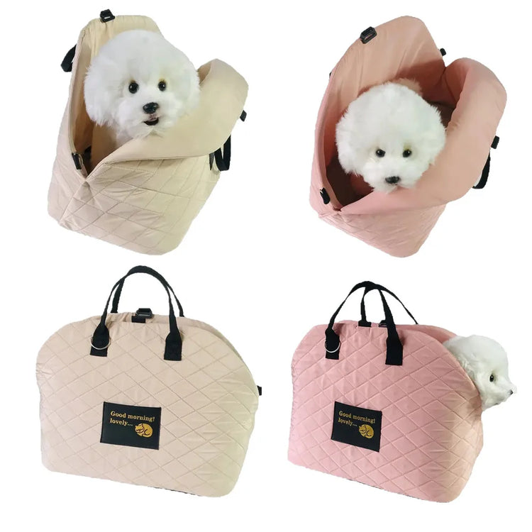 Car Seat Pet Protection Travel Carrier | Portable Pet Cat Dog Handbag