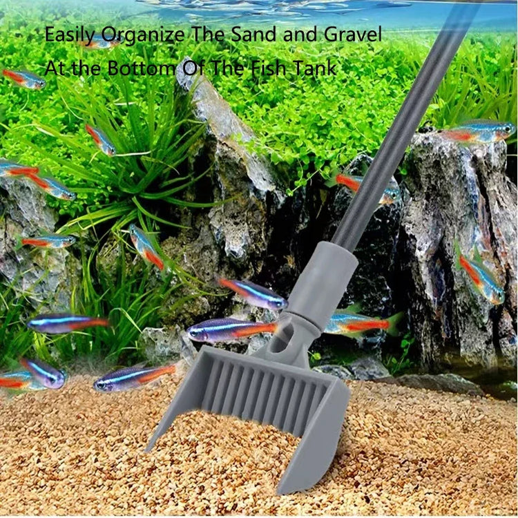 Aquarium Cleaning Tool Kit – 3-in-1 / 5-in-1 Fish Tank Cleaner with Net, Scraper & Sponge