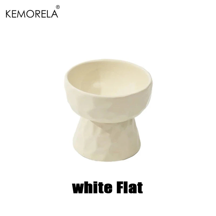 Cat Ceramic Bowl | Gradient Pet Food & Water Feeders | Small Dogs Drinking & Eating Supplies | Raised Tilted Cats & Puppy Feeding Supplies