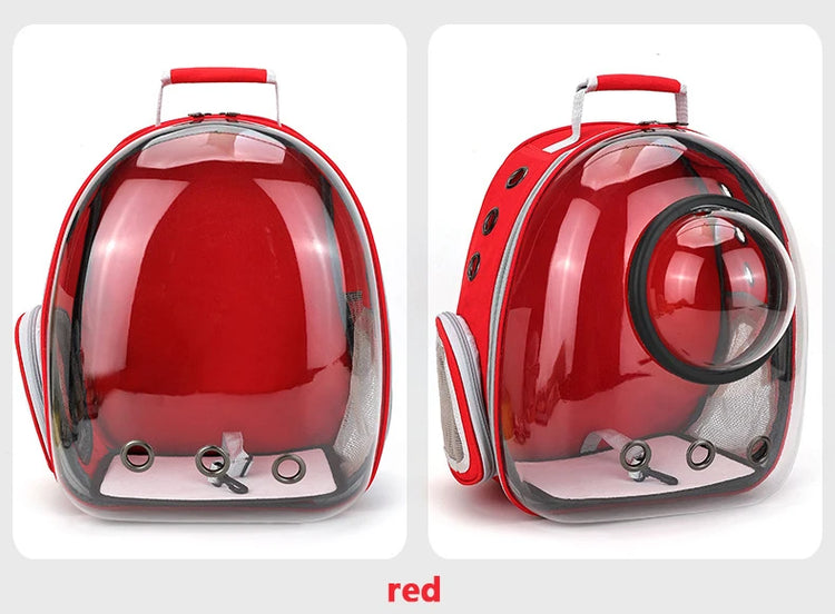 Cat Carrier Bag | Outdoor Pet Shoulder Bag | Carriers Backpack | Breathable Portable Travel Transparent Bag | For Small Dogs Cats