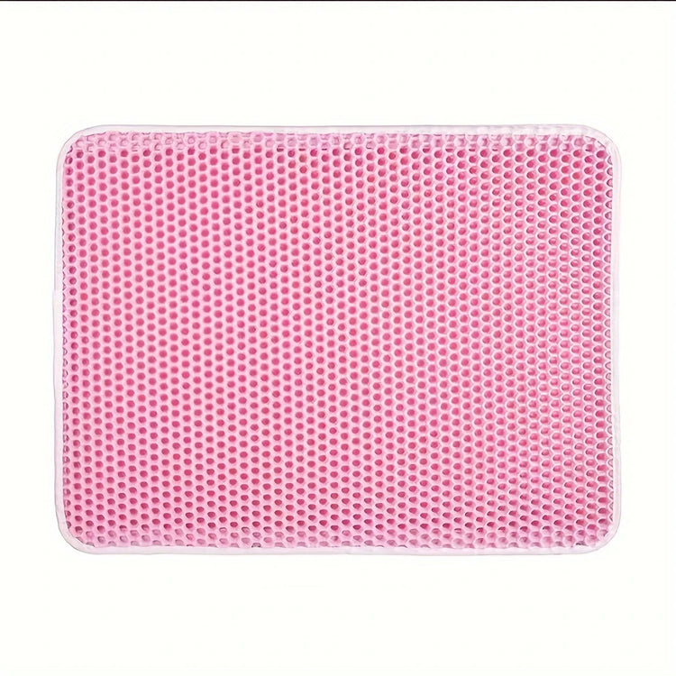 1Pc Large Size Cat Litter Mat | Advanced Honeycomb Double-Layer Design | Urine Waterproof | Easy Cleaning | Scatter Control | Stay Clean