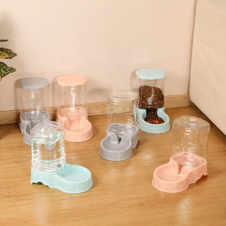 3.8L PP material Pet feeder | Pet Water Fountain Bowl | Automatic Pet Feeder for Large Cats/Dogs- Food Dispenser