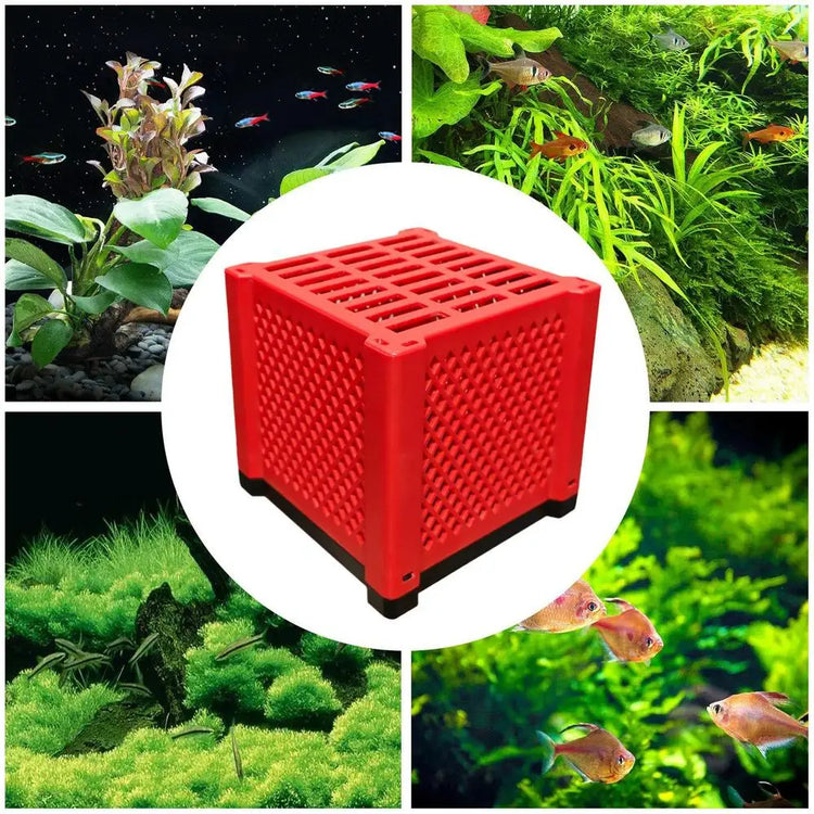 Aquarium Cube Filter – Modular Multi-Layer Fish Tank Filter Storage Box for Clear Water