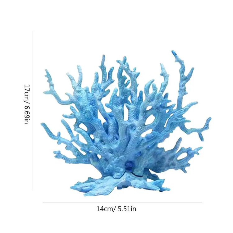 Aquarium Coral Simulation Decoration – Realistic Resin Fish Tank Plant, Multi-Color Landscape Accessory
