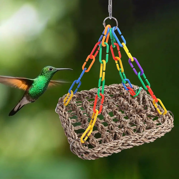 Bird Cage Accessories | Bite & Wear Resistant Parrot Hammock | Bird Perch Hanging Bed Swing Toys for Parakeets & Parrots