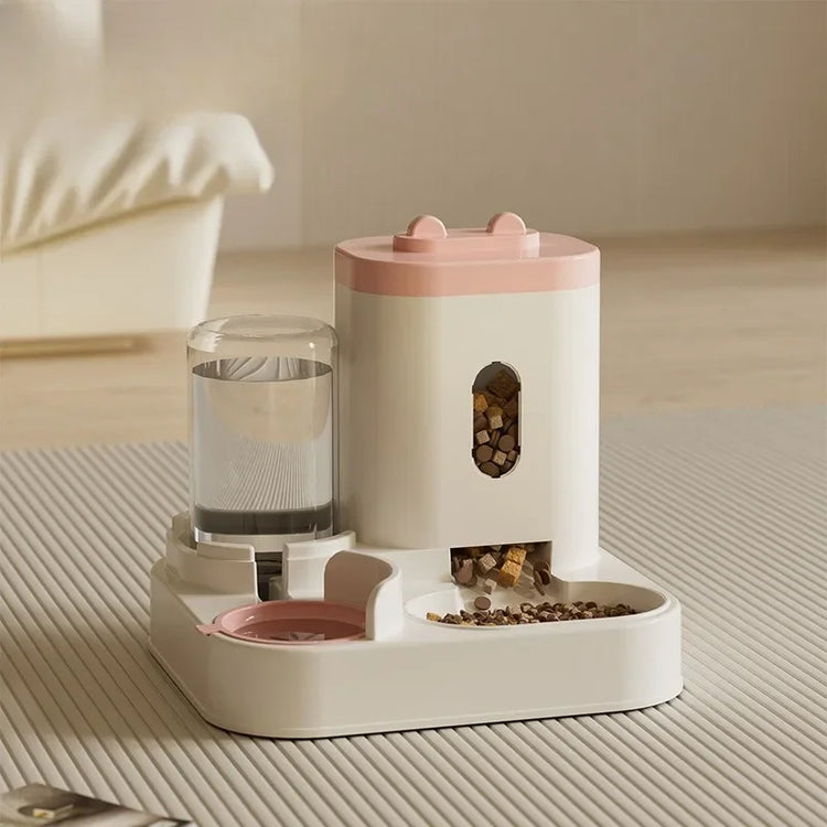 Automatic Pet Feeder with Water Dispenser | 2-in-1 Food & Water Station | For Cats & Small Dogs