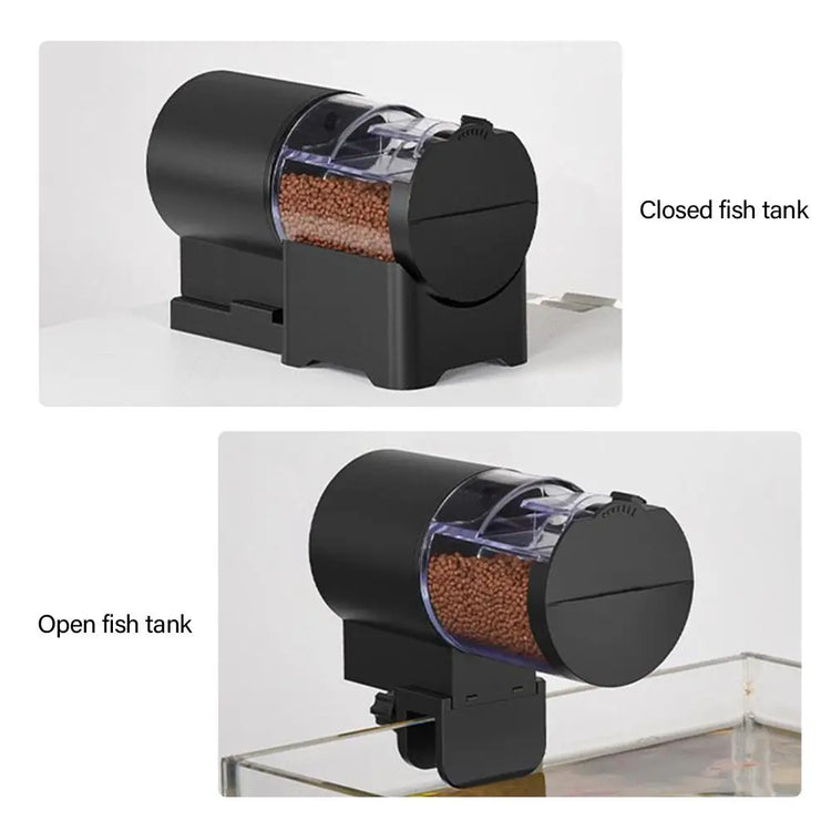 Automatic Fish Tank Feeder with Adjustable Feeding Amount and Timer – 12/24 Hour Interval, Manual & Auto Mode