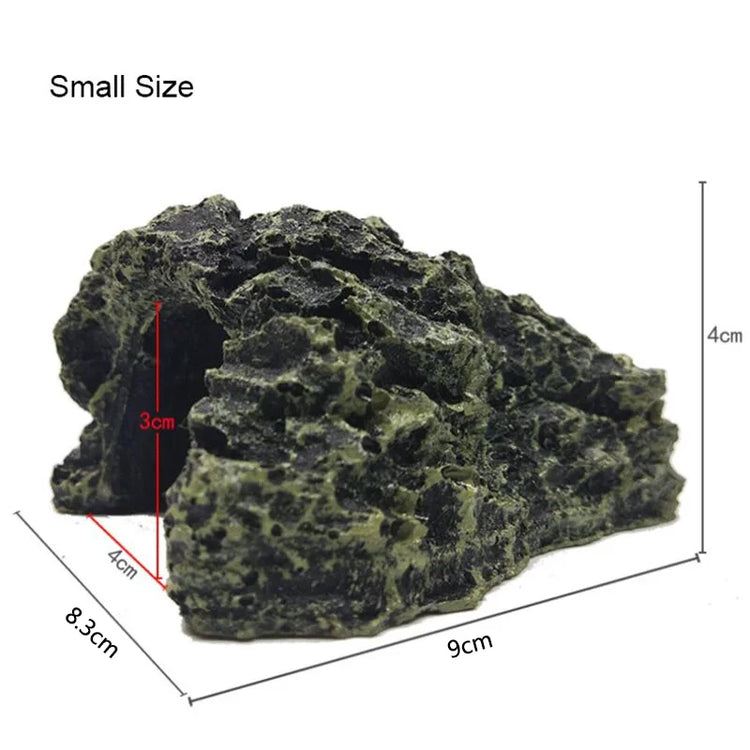 Resin Aquarium Decoration – Fish Tank Ornament Terrarium Turtle Shelter Cave