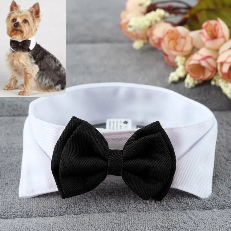 Adjustable Bow Tie Collar for Pets | 1PC Puppy/Dog/Cat Necktie - Holiday Wedding Grooming Accessory | Formal Bowknot Decoration