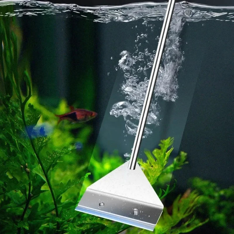 Aquarium Algae Scraper – Dual-Use Fish Tank Cleaning Tool with Non-Slip Handle