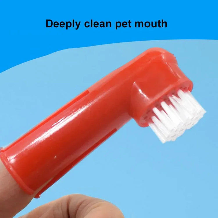 2PCS Pet Toothbrush Set – Dental Care for Small Dogs & Cats | Breath Freshener & Gum Massager
