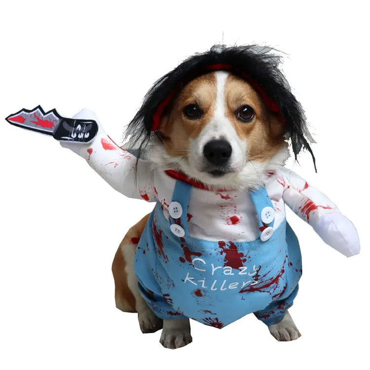 Funny Dog & Cat Costume | Pet Sweatshirt Stand-Up Suit | Cosplay Outfit for Party & Festival