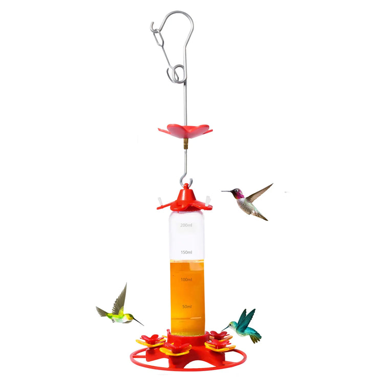Hummingbird Feeder | Hanging Bird Water Drinker | Leakproof Feeder | Outdoor Garden Decoration