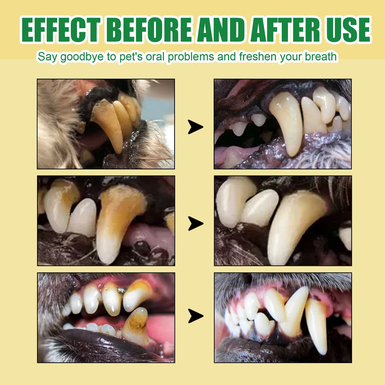 Pet Teeth Cleaning Spray 30ml – Dog & Cat Oral Care, Breath Freshener, Tartar & Stain Remover