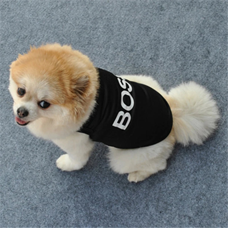 Security Clothing for Dogs | Summer Pet Clothes | Chihuahua & Yorkshire Vest for Small Dogs and Cats | Low Price Pets T-shirt Costume