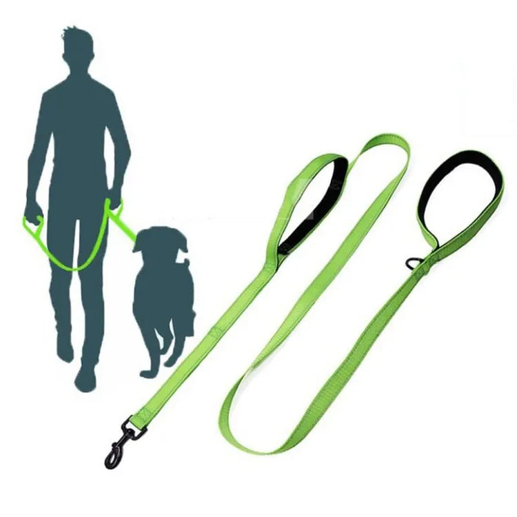 Heavy Duty Double Handle Dog Leash – Outdoor Training & Travel Lead