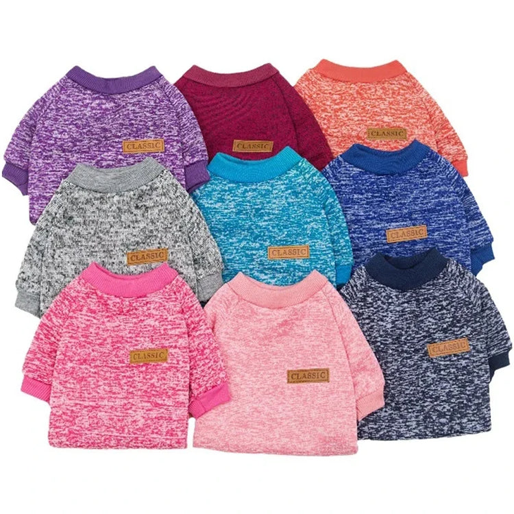 Small & Medium Dogs Clothes | Puppy Soft Sweater | Autumn & Winter Warm Pet Coat Sweatshirt
