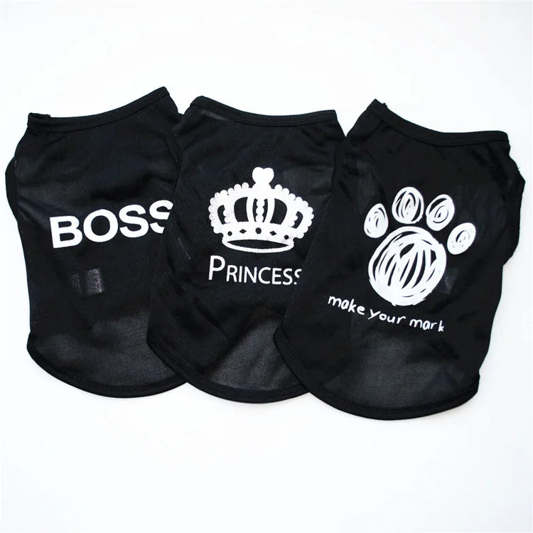 Security Clothing for Dogs | Summer Pet Clothes | Chihuahua & Yorkshire Vest for Small Dogs and Cats | Low Price Pets T-shirt Costume