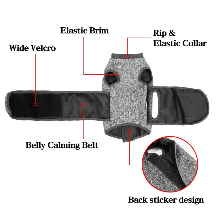 Cats Anxiety Jacket | Thunder Coat for Stress Relief | Emotional Comfort & Recovery Vest for Pets