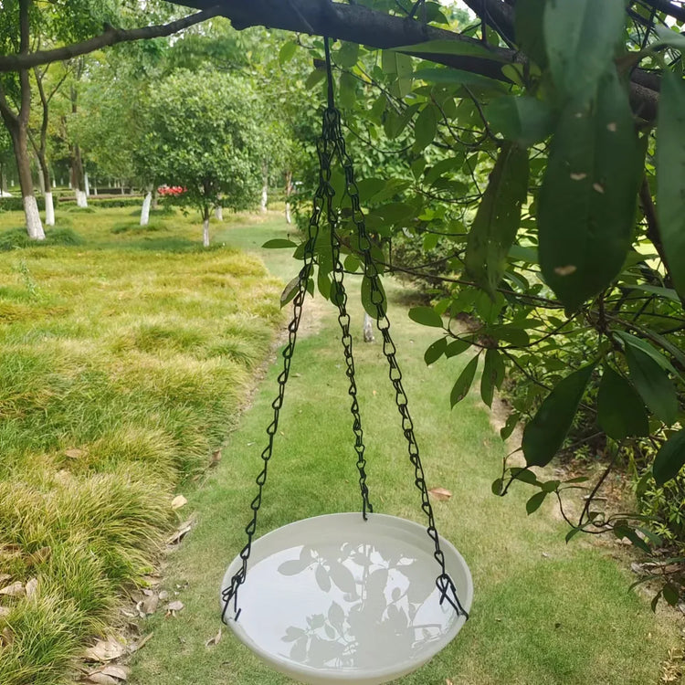 Hanging Bird Feeder | Outdoor Bird Bath Tray & Water Drinker for Garden Birds