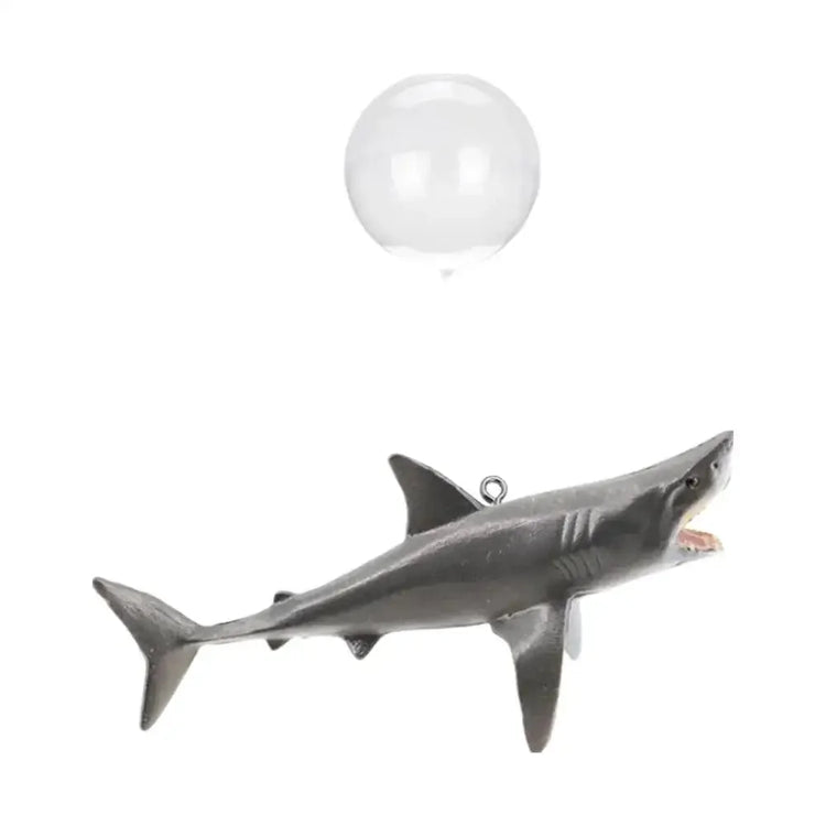 Creative DIY Aquarium Floating Shark Ornament – Adjustable Fish Tank Decoration with Floating Ball and String