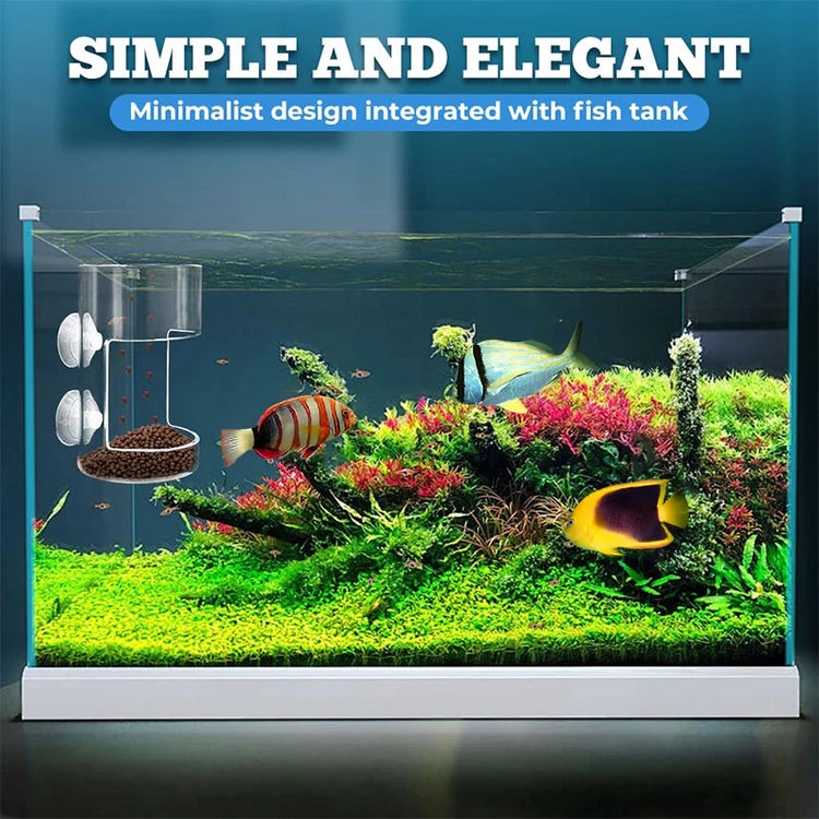 Fish Feeder for Aquarium – Acrylic Feeding Tube with Suction Cup