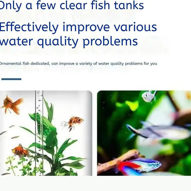 Eco-Friendly Aquarium Water Purification Tablets – Fast-Acting Clarifier & Fish Tank Cleaner (35 Tablets)