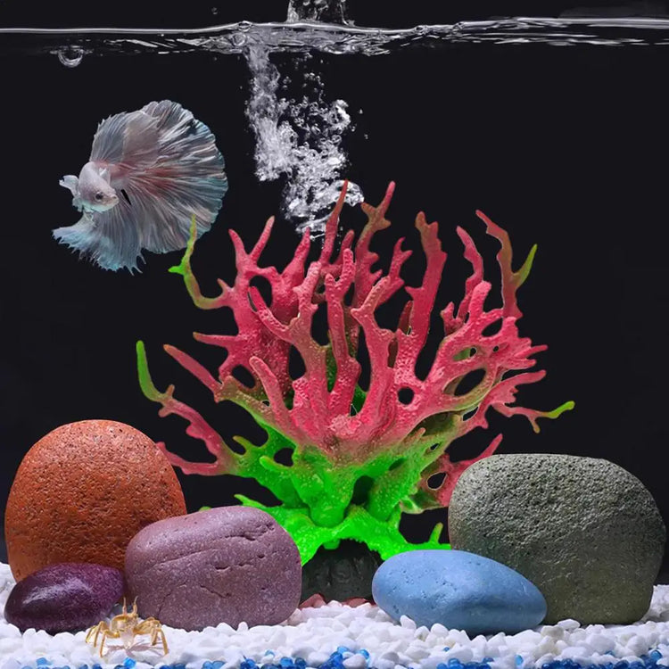 Aquarium Coral Simulation Decoration – Realistic Resin Fish Tank Plant, Multi-Color Landscape Accessory