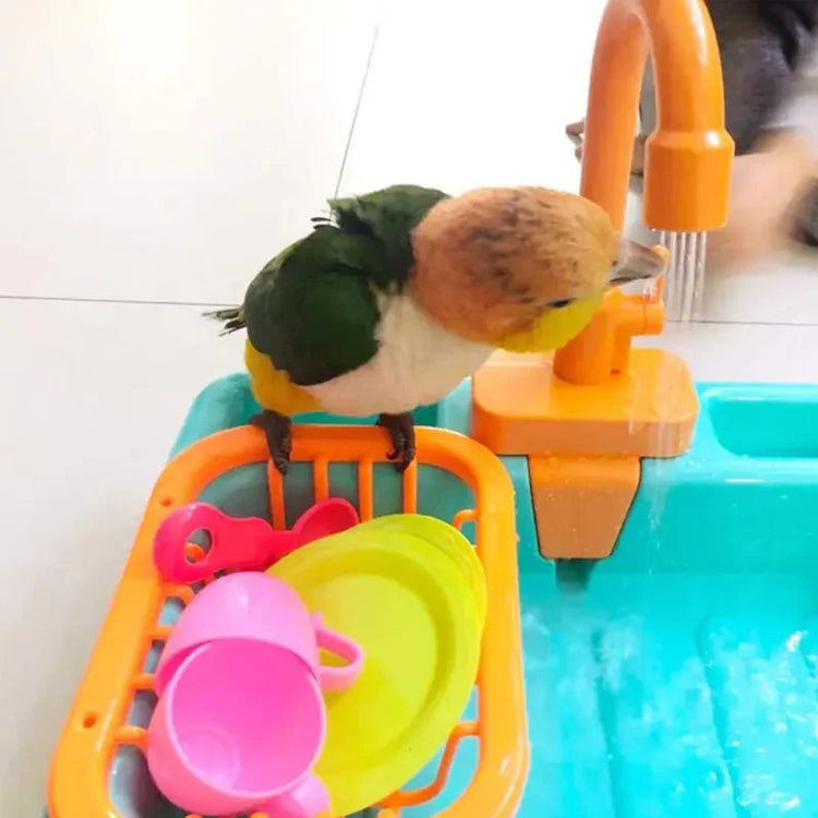 Parrot Bathtub Bird Shower Bath Cage Basin Parrot Bath Basin Parrot Shower Bowl Parrot Toy Bird Bathtub Kids Kitchen Sink Toys