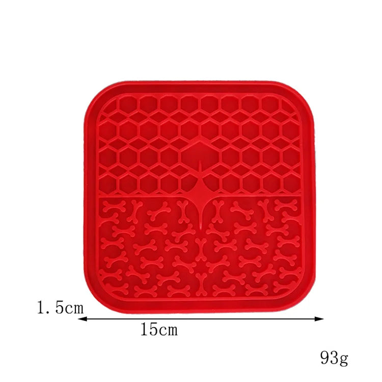 Silicone Pet Licking Mat for Cats/Dogs | Anti-Choking Slow Food Bowl | Bath Distraction Plate | Pet Supplies Cutlery