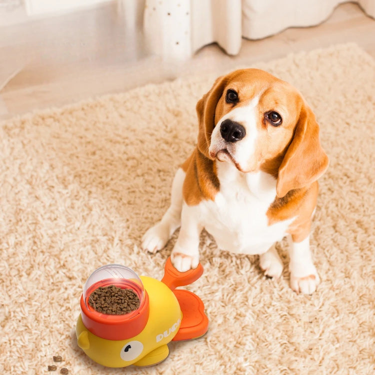 Dog Puzzle Feeder – Interactive Food Dispenser with Cartoon Duck Design