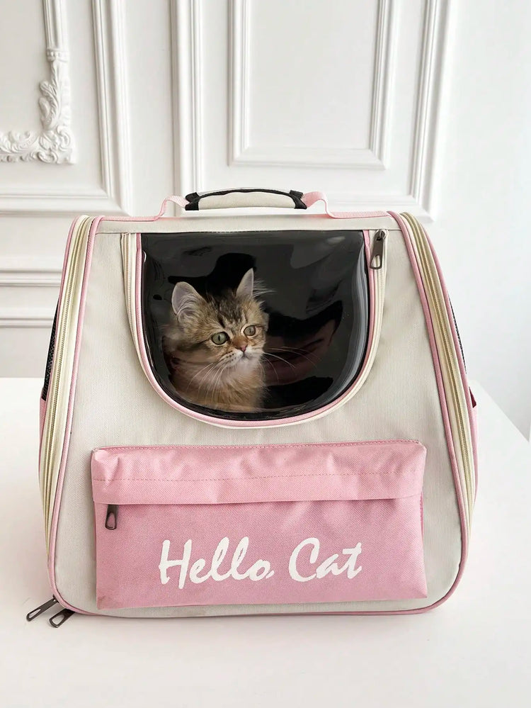 Cat Carrier Backpack for Outdoor Travel | Breathable Pet Bag for Cats/Small Dogs with Cushion