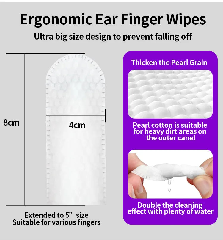 Dog & Cat Teeth Cleaning Finger Wipes – 50pcs | Disposable Dental Care Wipes for Pets