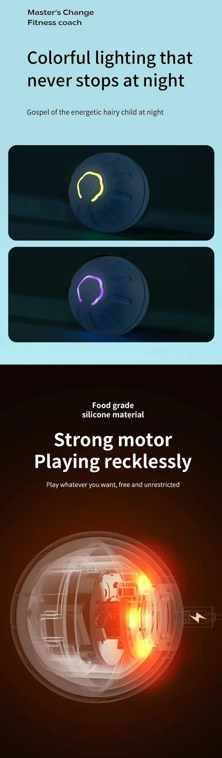 Smart Electronic Dog Toy Ball | USB Automatic Moving & Bouncing Pet Toy | Interactive Puppy Gift | Cat/Dog Products