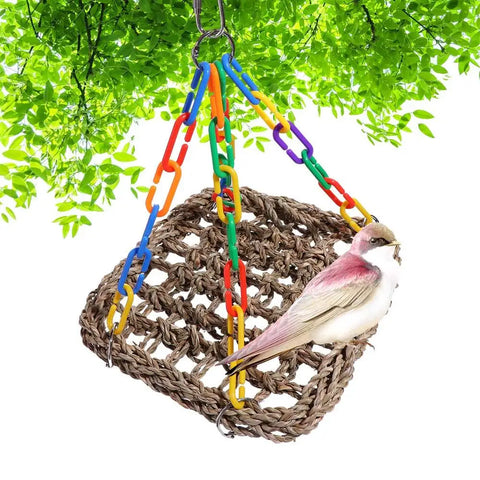 Bird Cage Accessories | Bite & Wear Resistant Parrot Hammock | Bird Perch Hanging Bed Swing Toys for Parakeets & Parrots