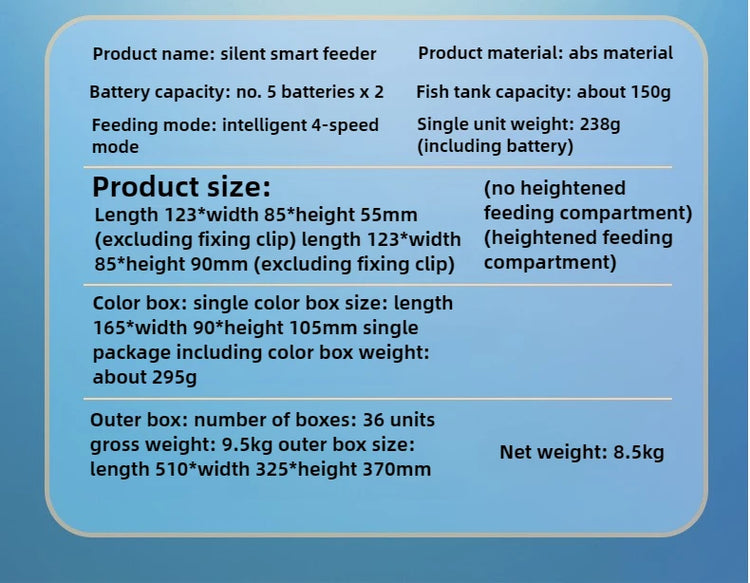 Intelligent 4-Speed Aquarium Fish Food Feeder – Adjustable Automatic Fish Tank Feeder