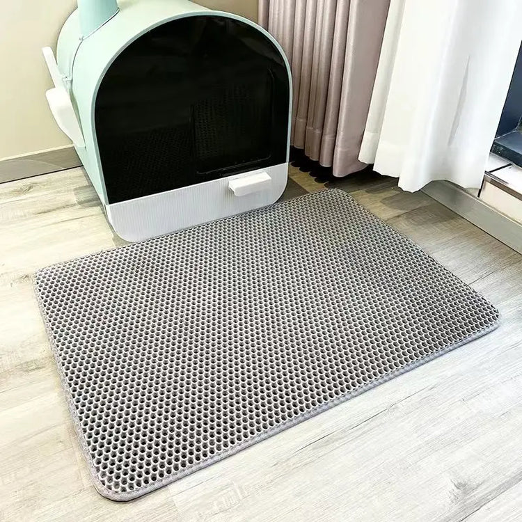 Waterproof Cat Litter Mat | Pet Toilet Double Layer Foldable Cat Litter Basin Mat | Nonslip Washable Clean Supplies | Cat Sand Pad