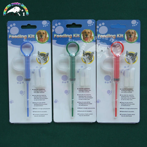 Pet Cat Dog Medicine Feeding Stick Kit | Animal Drug Feeder - Veterinary Suppliers