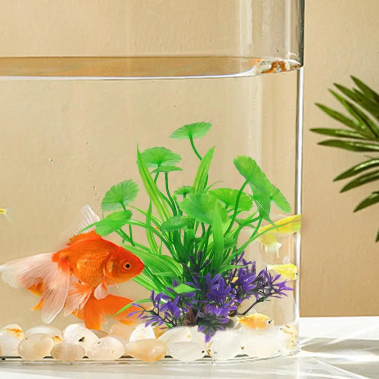 Artificial Aquatic Plant – Fade-Resistant Plastic Decor for Fish & Reptile Tanks