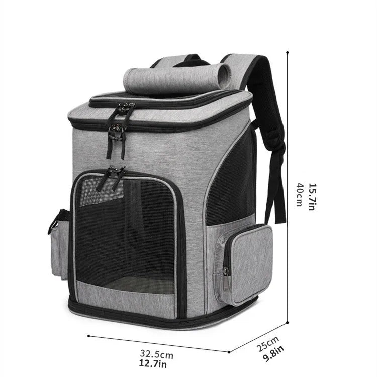 Breathable Pet Cat Carrier Backpack | Foldable Pet Carrier | Transport Travel Bag | Expandable Large Capacity | Creative for Cats Dogs
