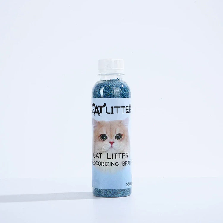 A Bottle of Cat Litter Deodorizing Beads | Cat Litter Freshener | Pet Odor Neutralizing Scented Additives | Odor Control for Litter Box