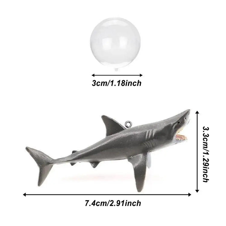 DIY Aquarium Floating Shark Ornament – Creative Fish Tank Decor with Adjustable Float and String